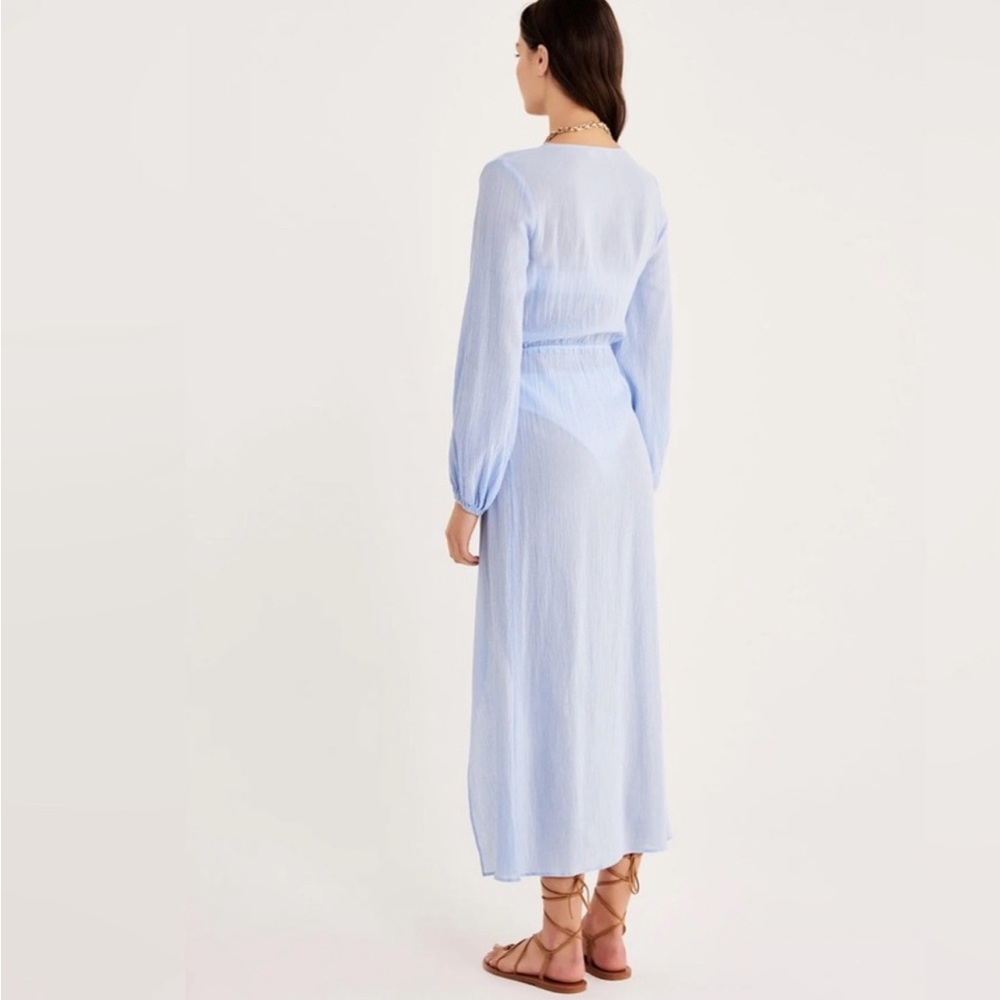 REVOLVE RUMER Small NWT Camille Duster Blue - Picture 4 of 6